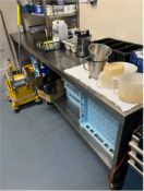 Long Stainless Steel Preparation Bench