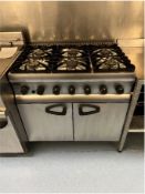 Lincat Six Ring Burner & Oven (Natural Gas)