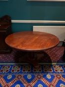 Large Wooden Round Table x2