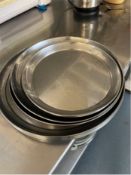 Stainless Steel Round Serving/ Buffet Trays