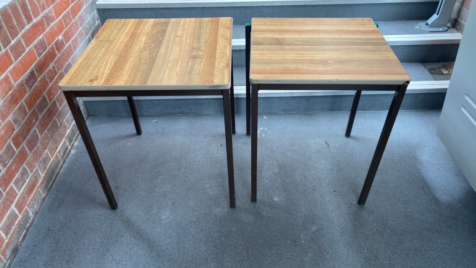 Set of 4 Brown Metal Framed Exam Tables (Grey Edge) - Image 3 of 6