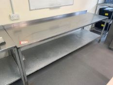 Prep Bench - with upstand