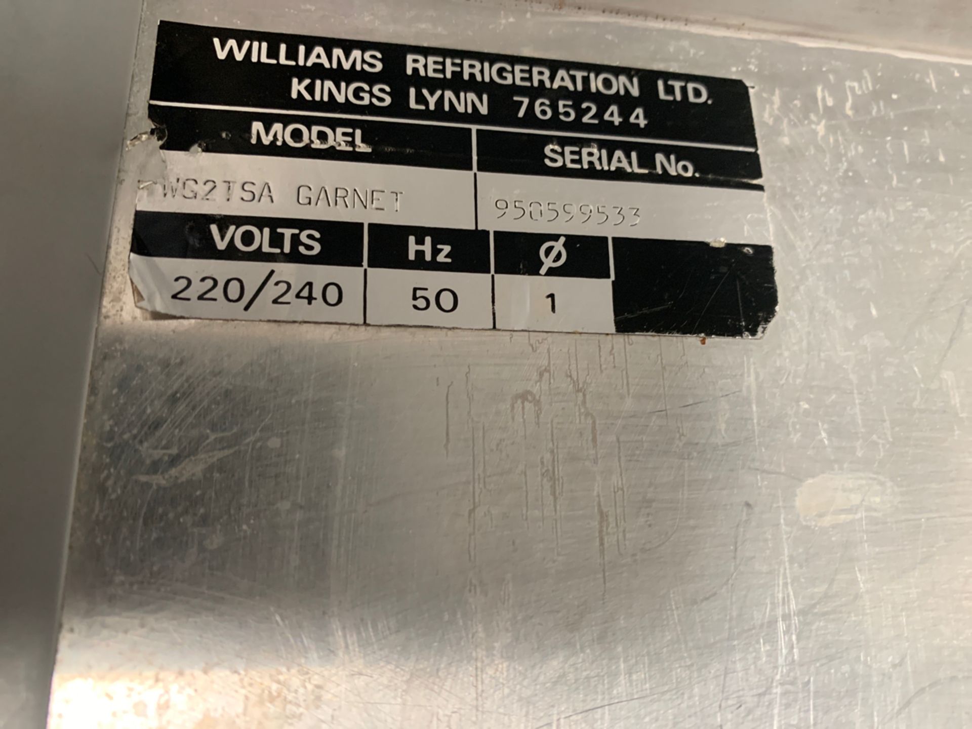 Williams Double Door Commercial Fridge - Image 2 of 4