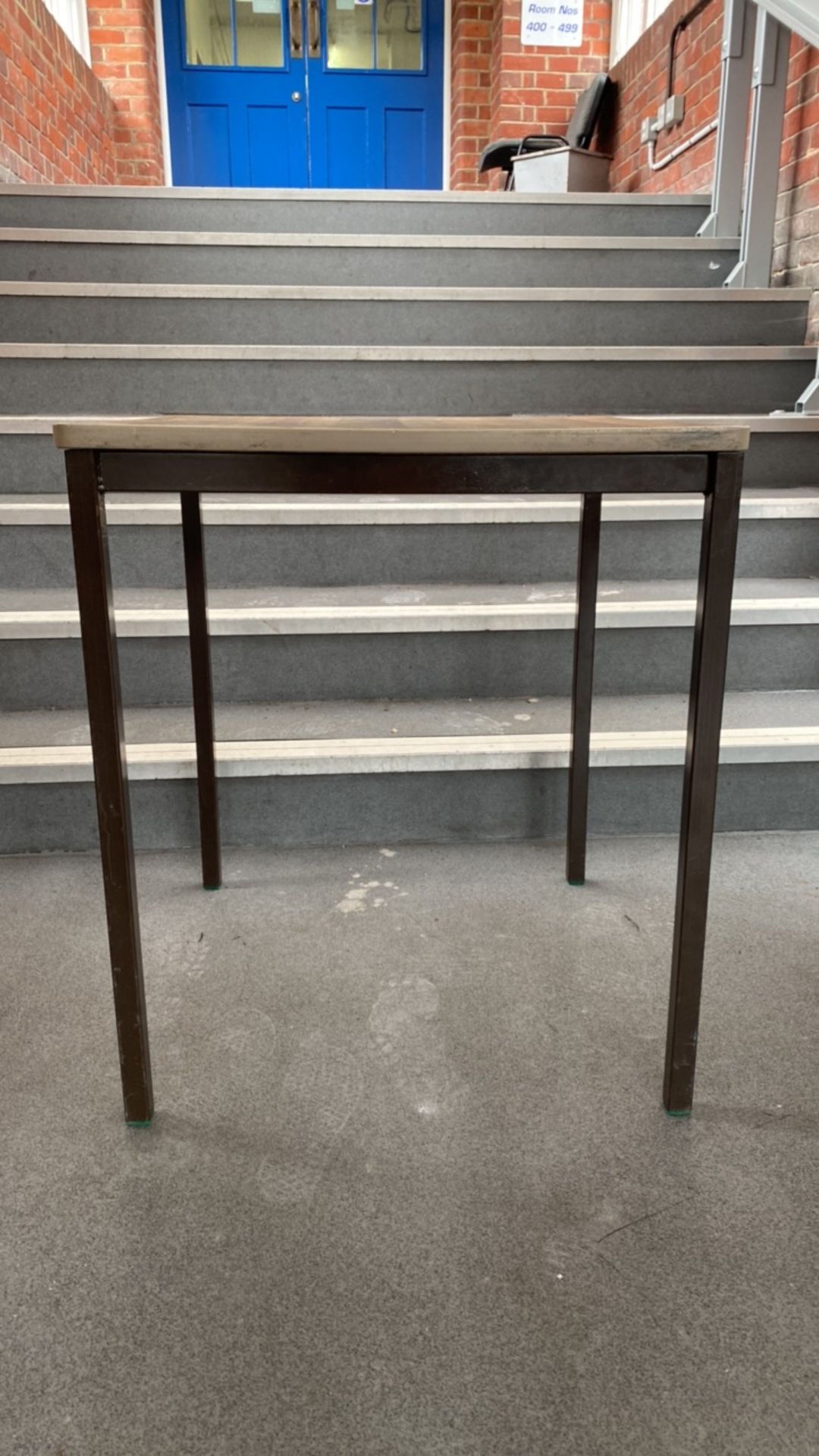 Set of 4 Brown Metal Framed Exam Tables (Grey Edge) - Image 5 of 6