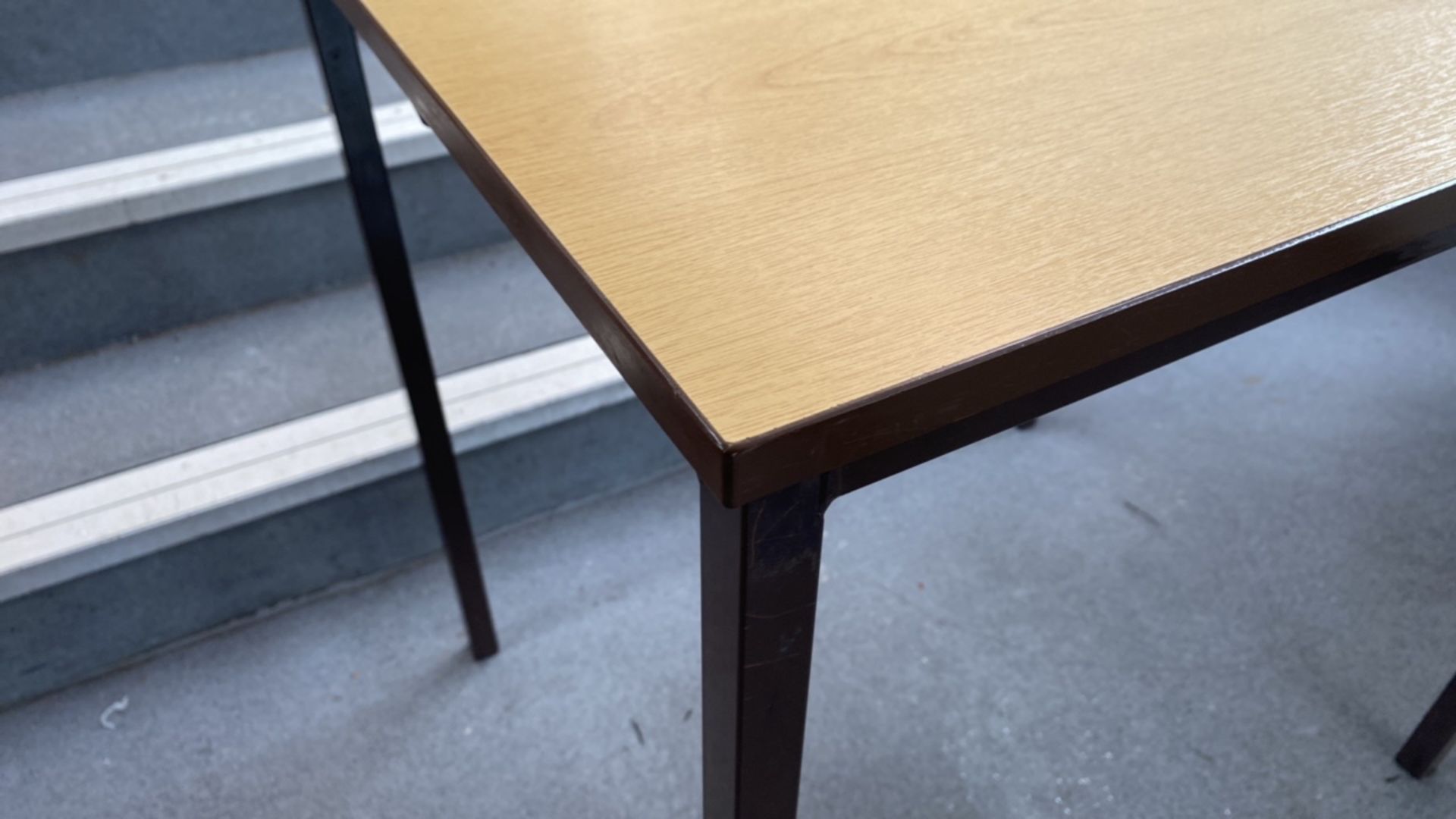Set of 5 Brown Metal Framed Exam Tables (Brown Edge) - Image 4 of 5