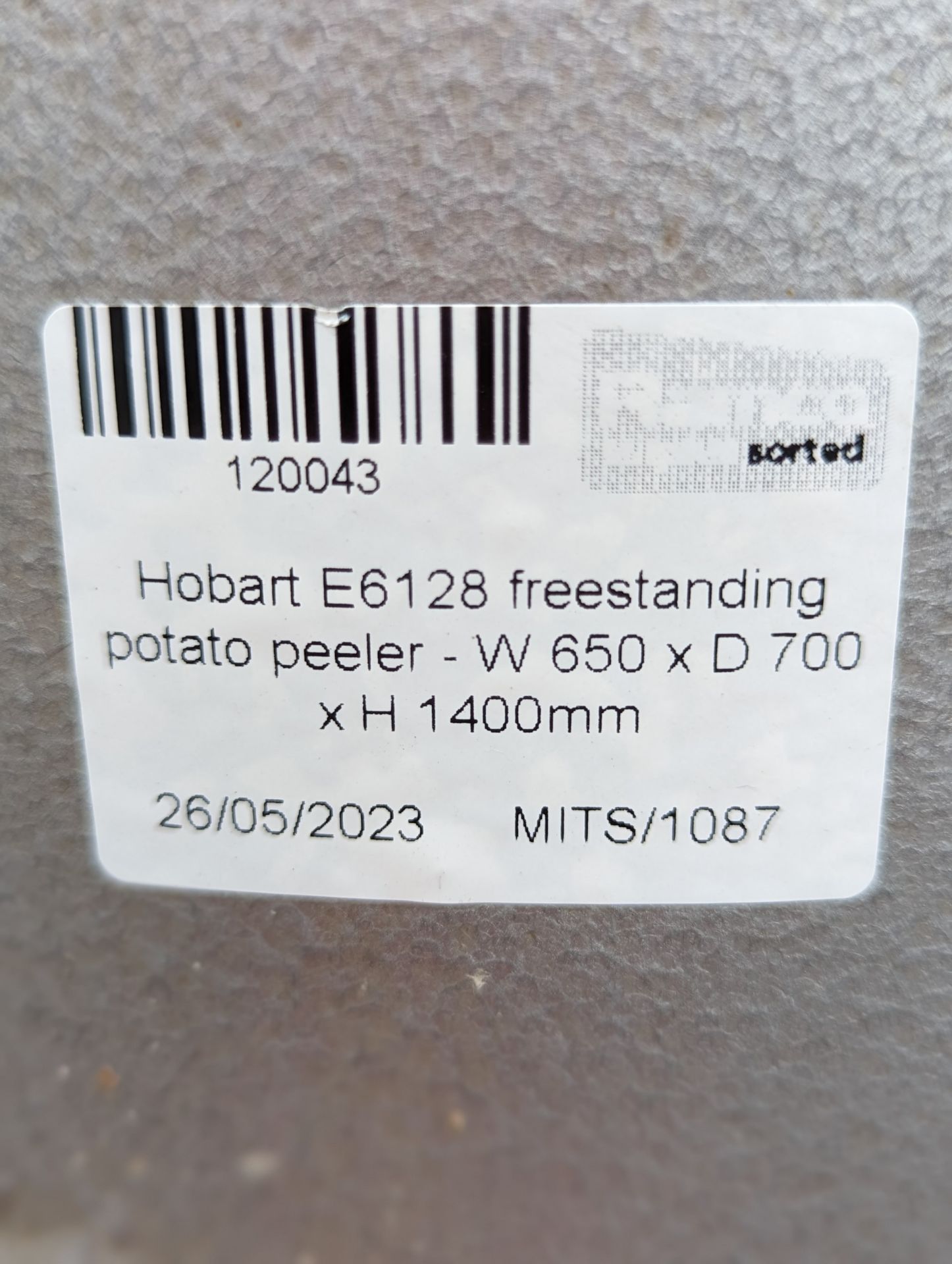Hobart E6128 Freestanding Potato Peeler - Image 4 of 4