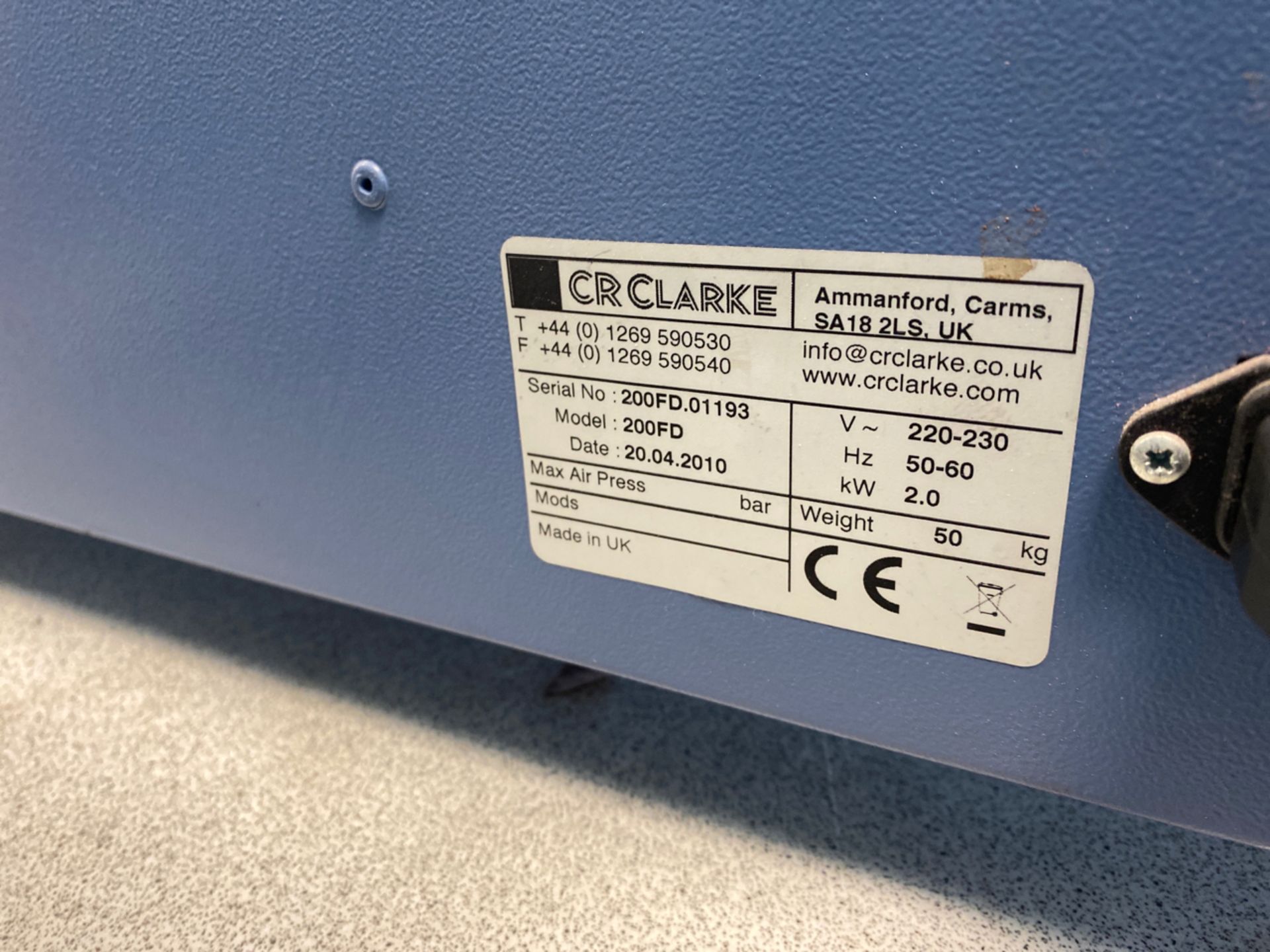 CR CLarke 200FD Circulated Oven - Image 6 of 6