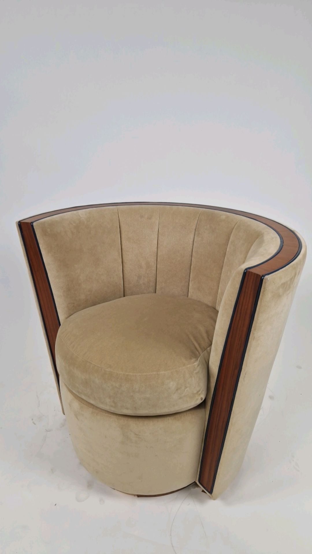 Bespoke David Linley Tub Chair Made for Claridge's Suites - Image 6 of 6