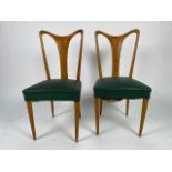 Pair of Ico Parisi Mid-Century Leather Chairs