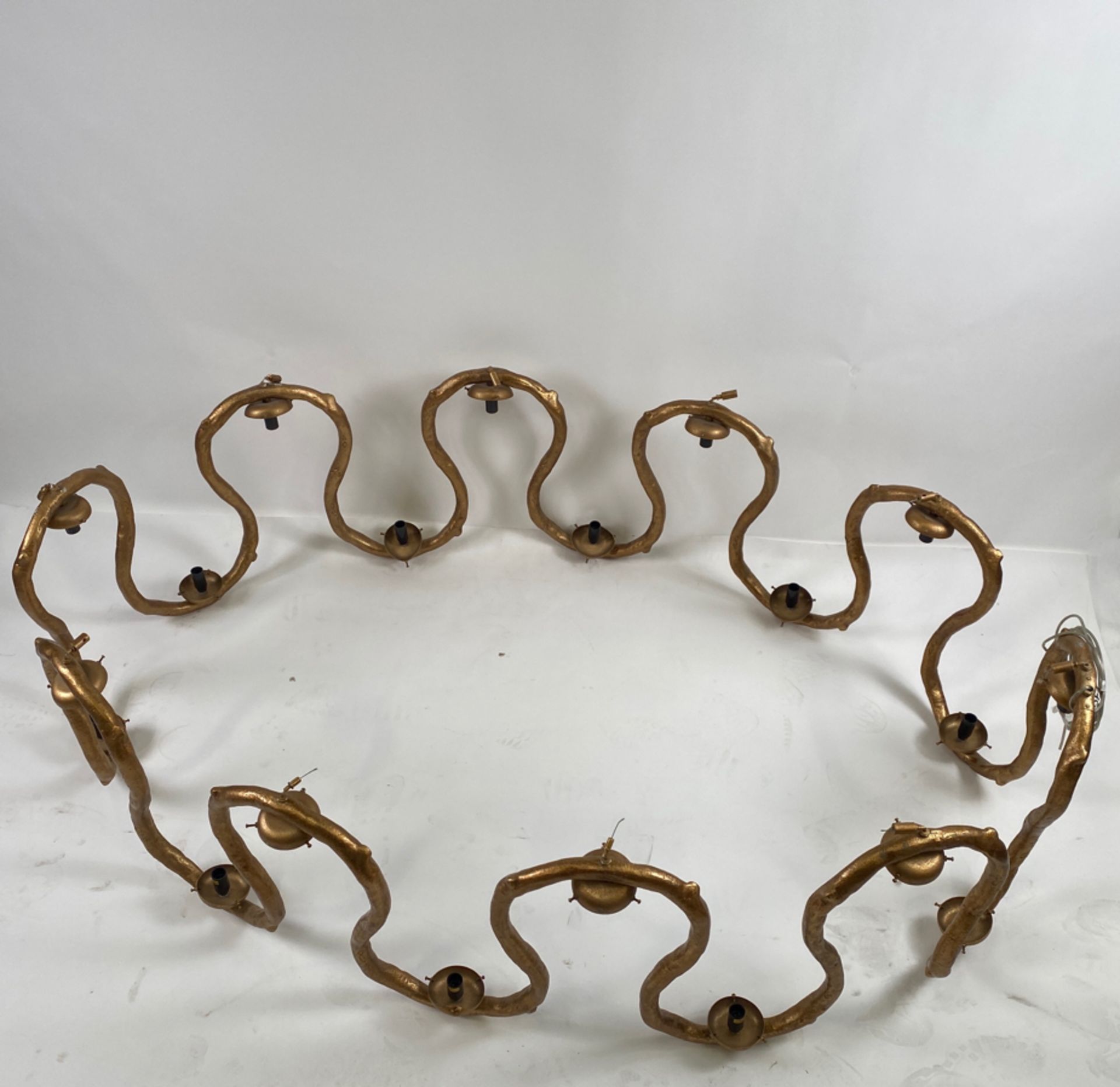 Bronze Suspended Chandelier - Image 5 of 6