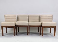 A Set of 4 Bespoke Dice Chairs by David Linley for Claridge's