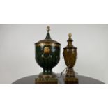 Pair of Decorated Urn Table Lamps