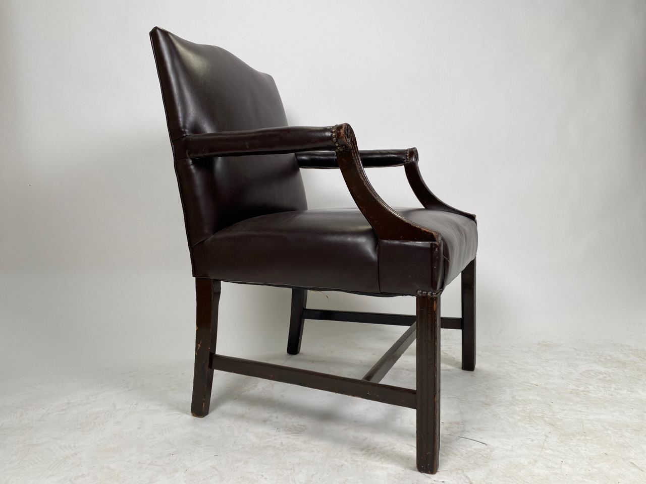 Leather Study Chair - Image 4 of 4