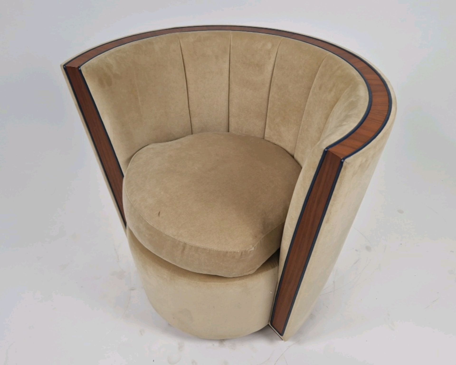 Bespoke David Linley Tub Chair Made for Claridge's Suites - Image 3 of 7