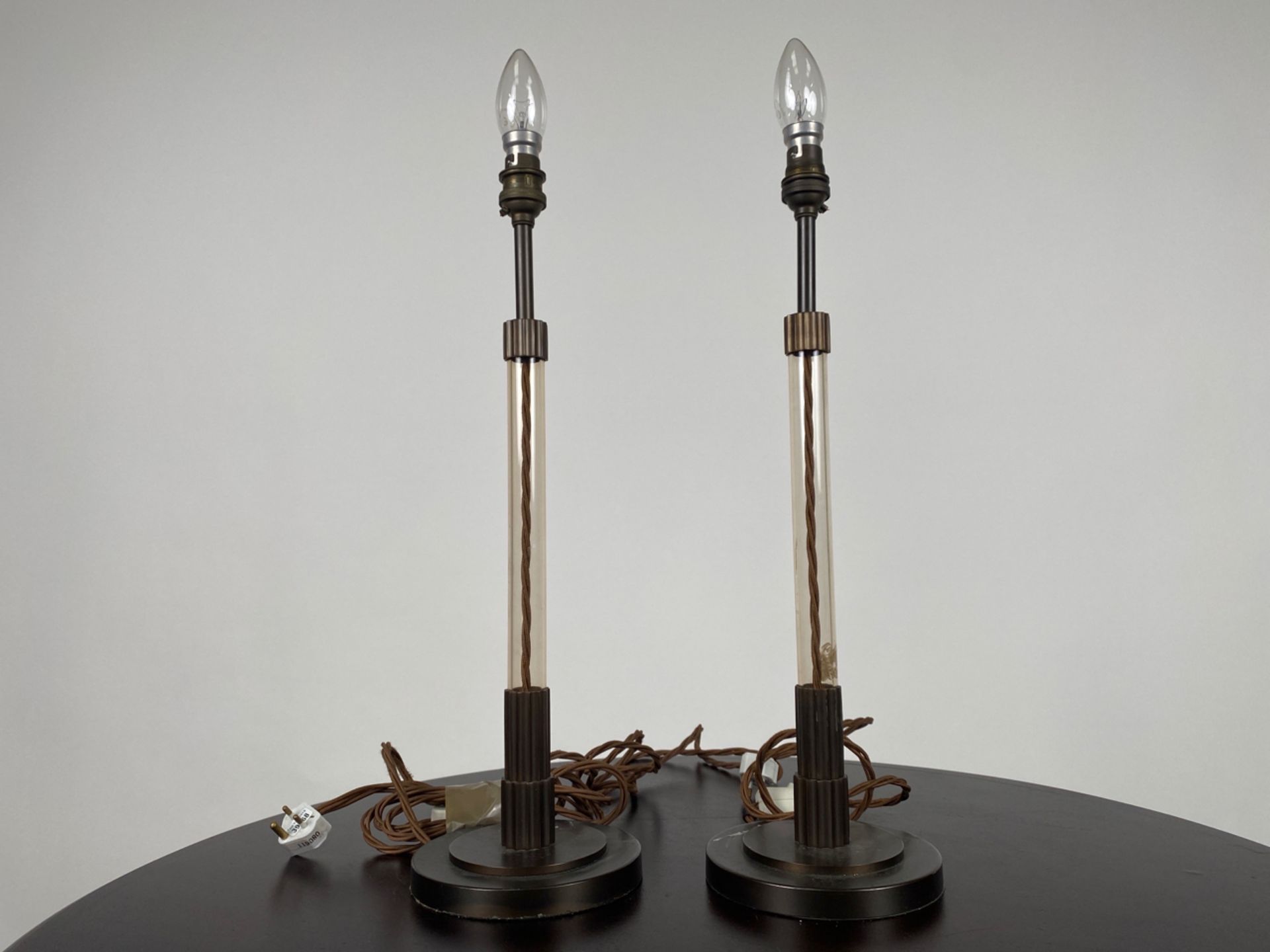 Pair of Brass Table Lamps