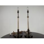 Pair of Brass Table Lamps