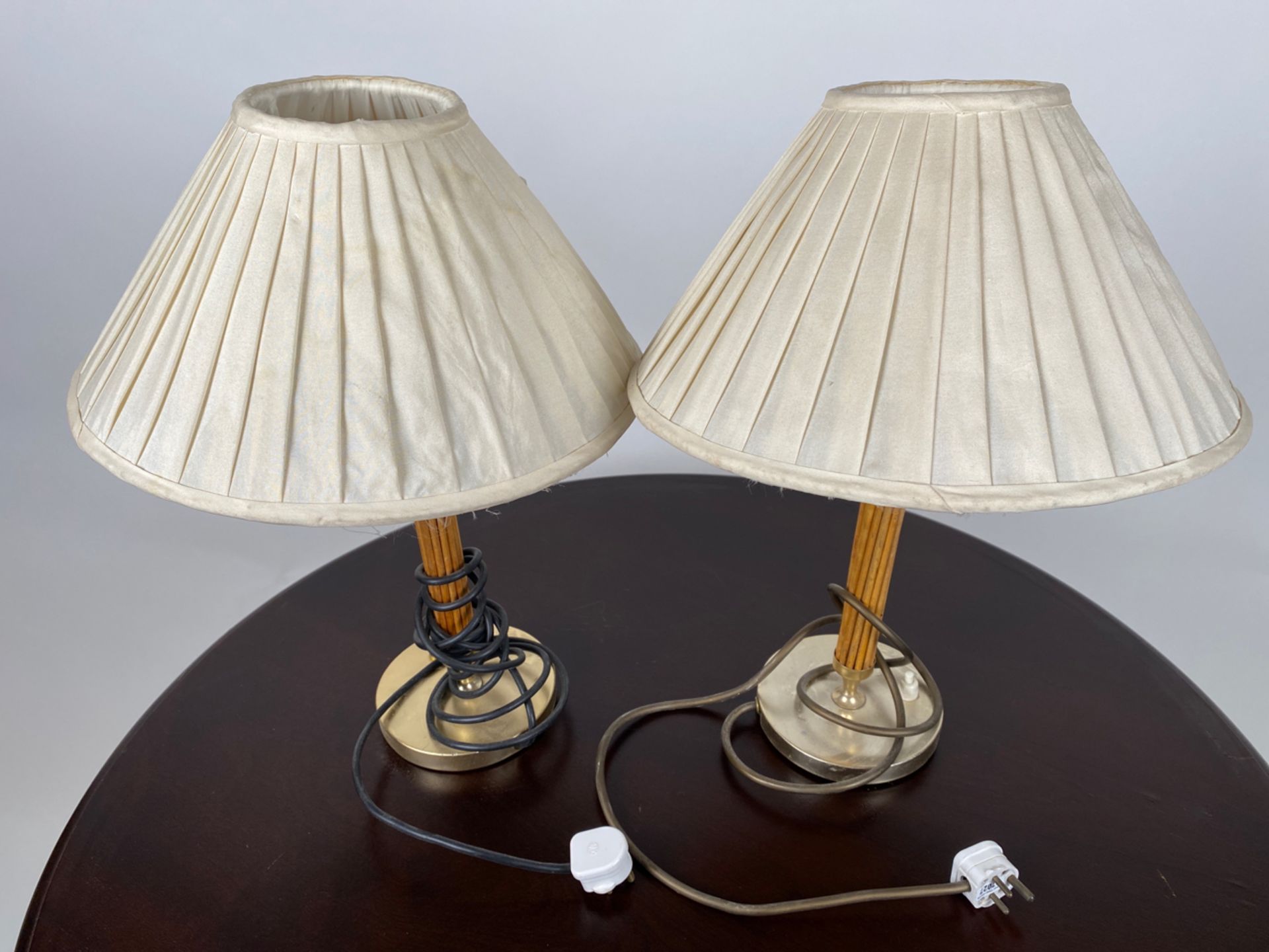 Pair of Bamboo Stem Table Lamps - Image 2 of 4