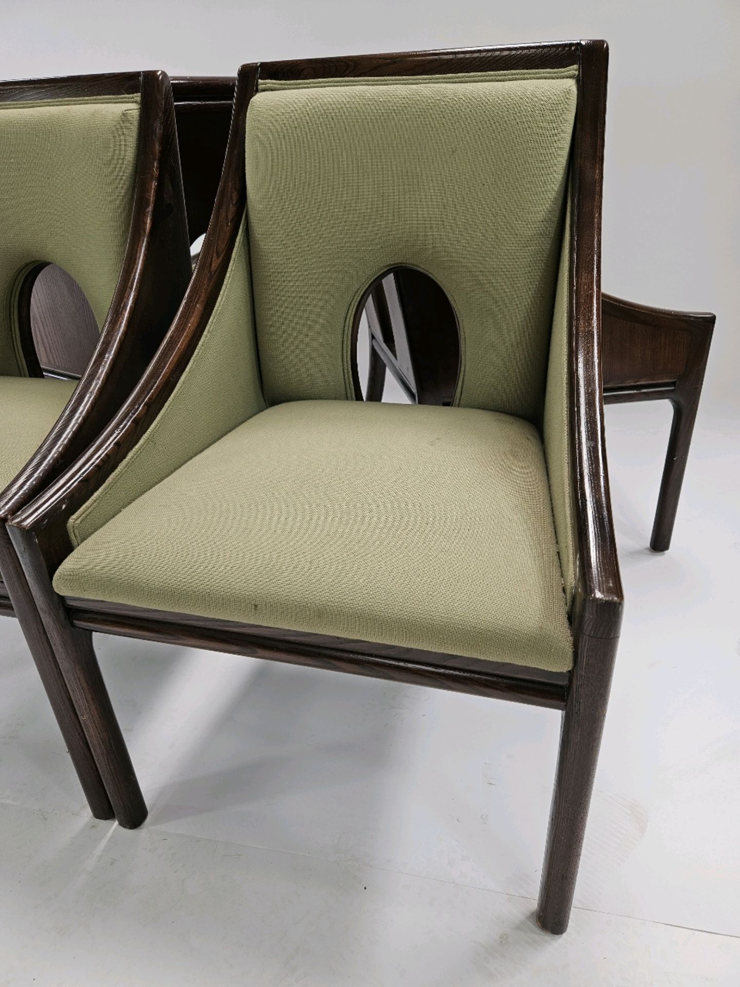 Set of 4 Mid-Century Walnut Dining Chair - Image 2 of 5