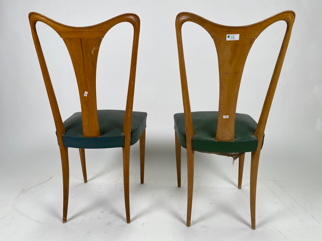 Pair of Ico Parisi Mid-Century Leather Chairs - Image 5 of 7