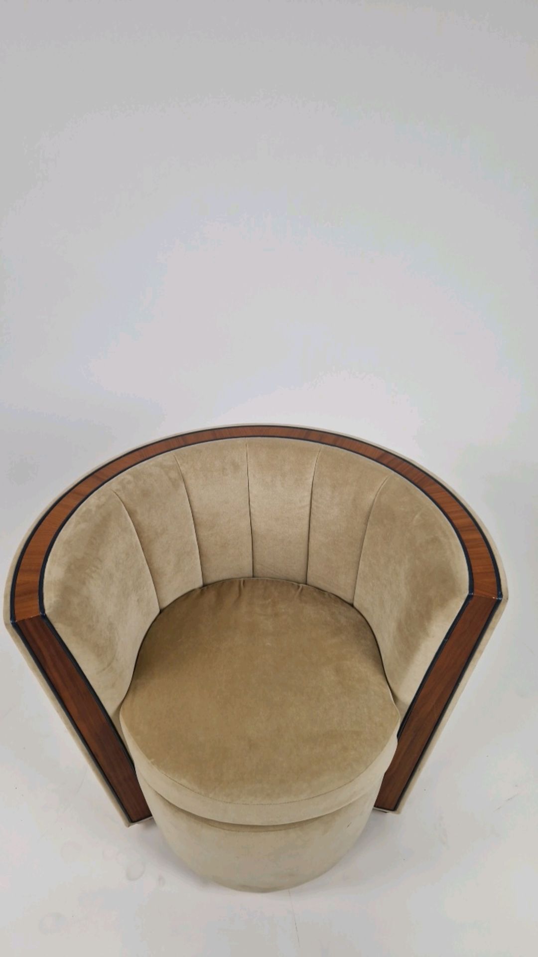 Bespoke Deco Tub Chair Made for Claridge's by David Linley - Image 2 of 7