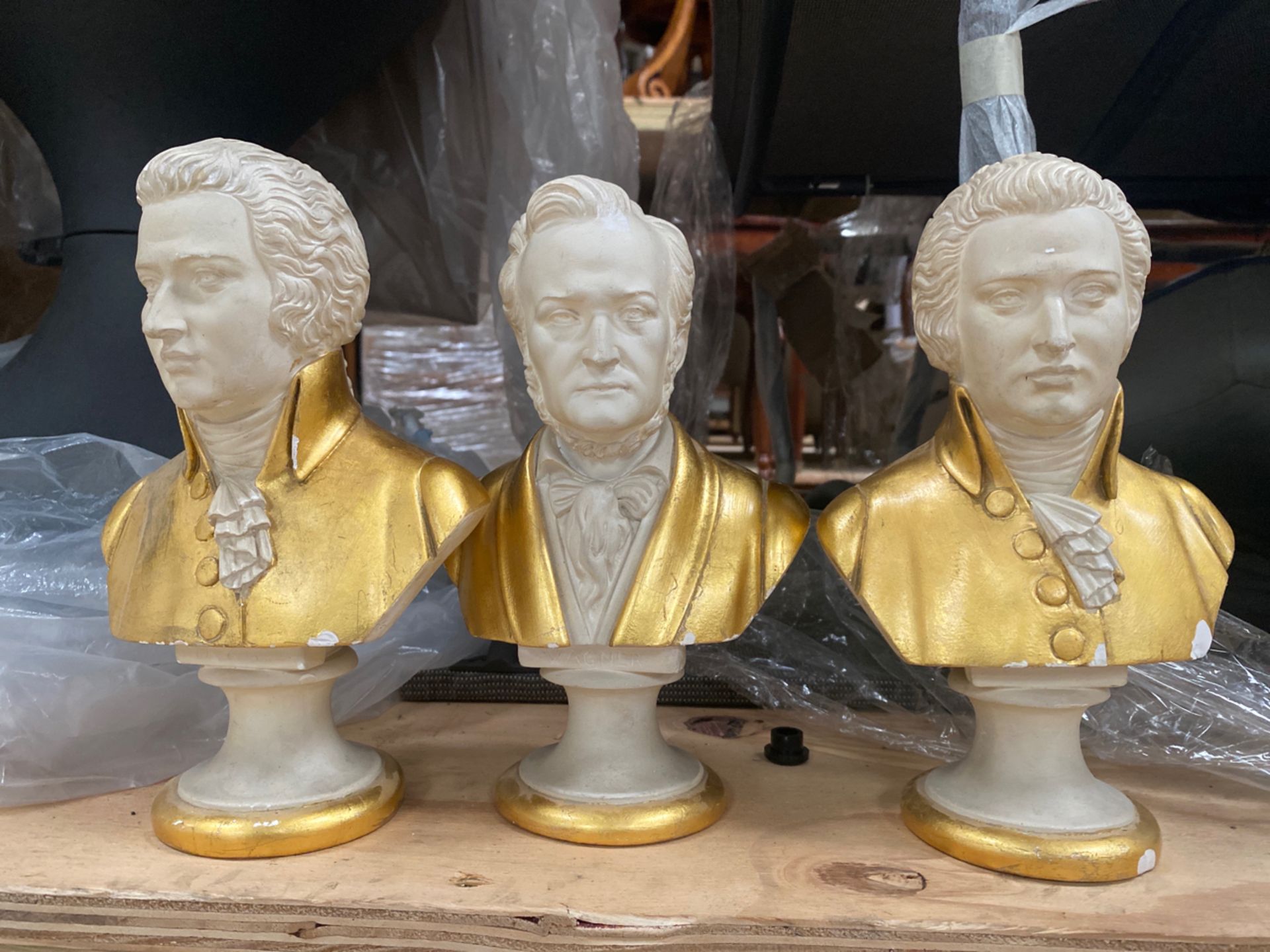 Trio of Composer Busts