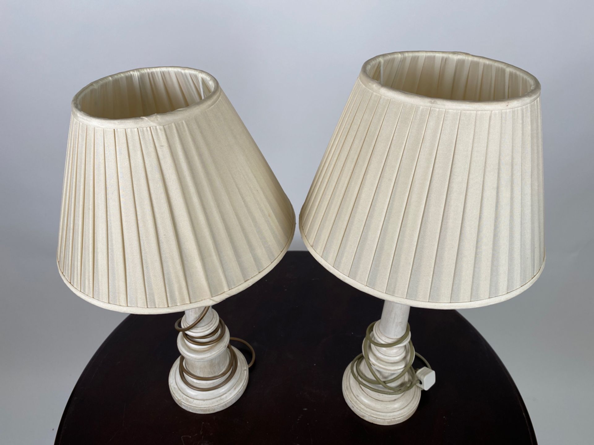 Pair of Wooden Table Lamps - Image 2 of 3