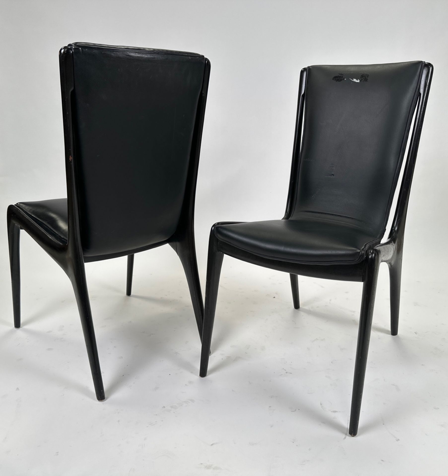 Pair of Post Modern Leather Chair - Bild 4 aus 5