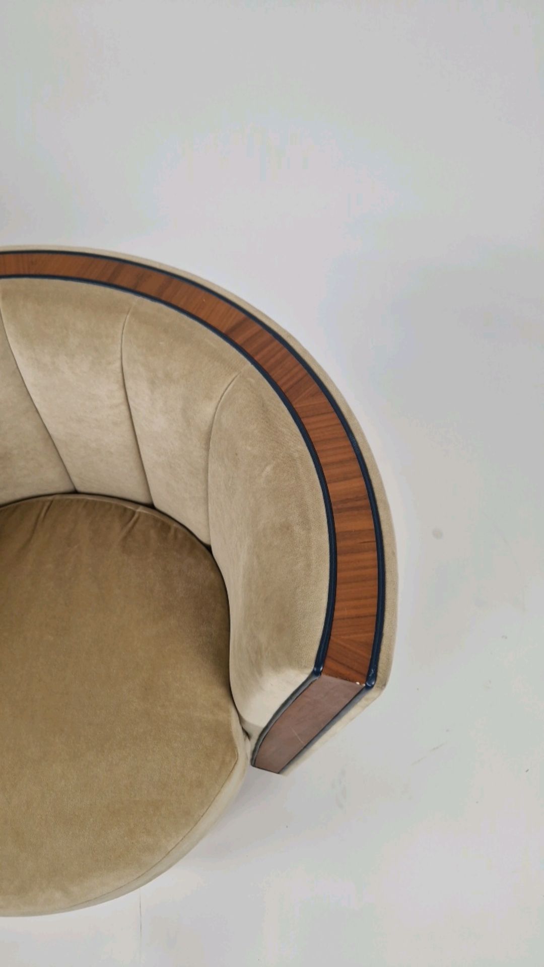 Bespoke Deco Tub Chair Made for Claridge's by David Linley - Image 3 of 7