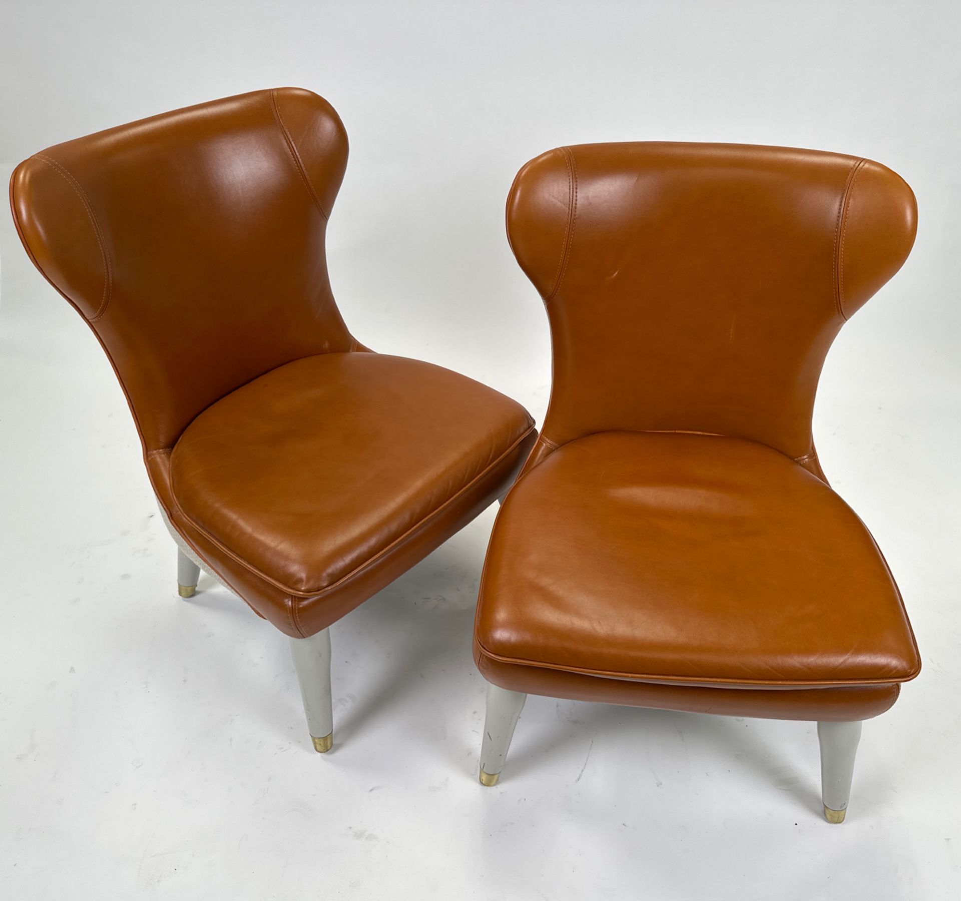 Pair of Ben Whistler Chairs Commissioned by Robert Angell Designed for The Berkeley - Image 2 of 5