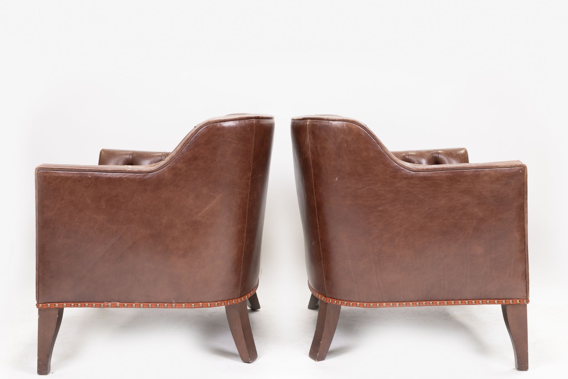 Pair of Buttoned Armchairs - Image 3 of 4