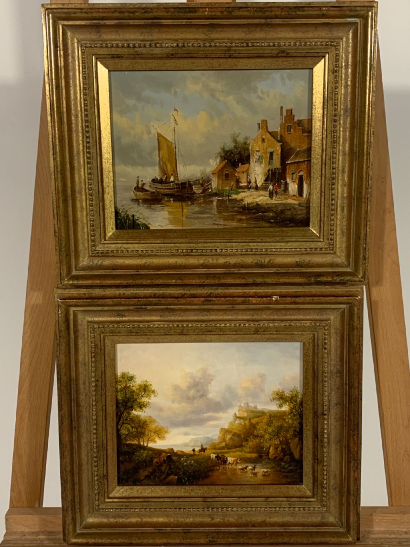 Pair of Antique Oil Paintings