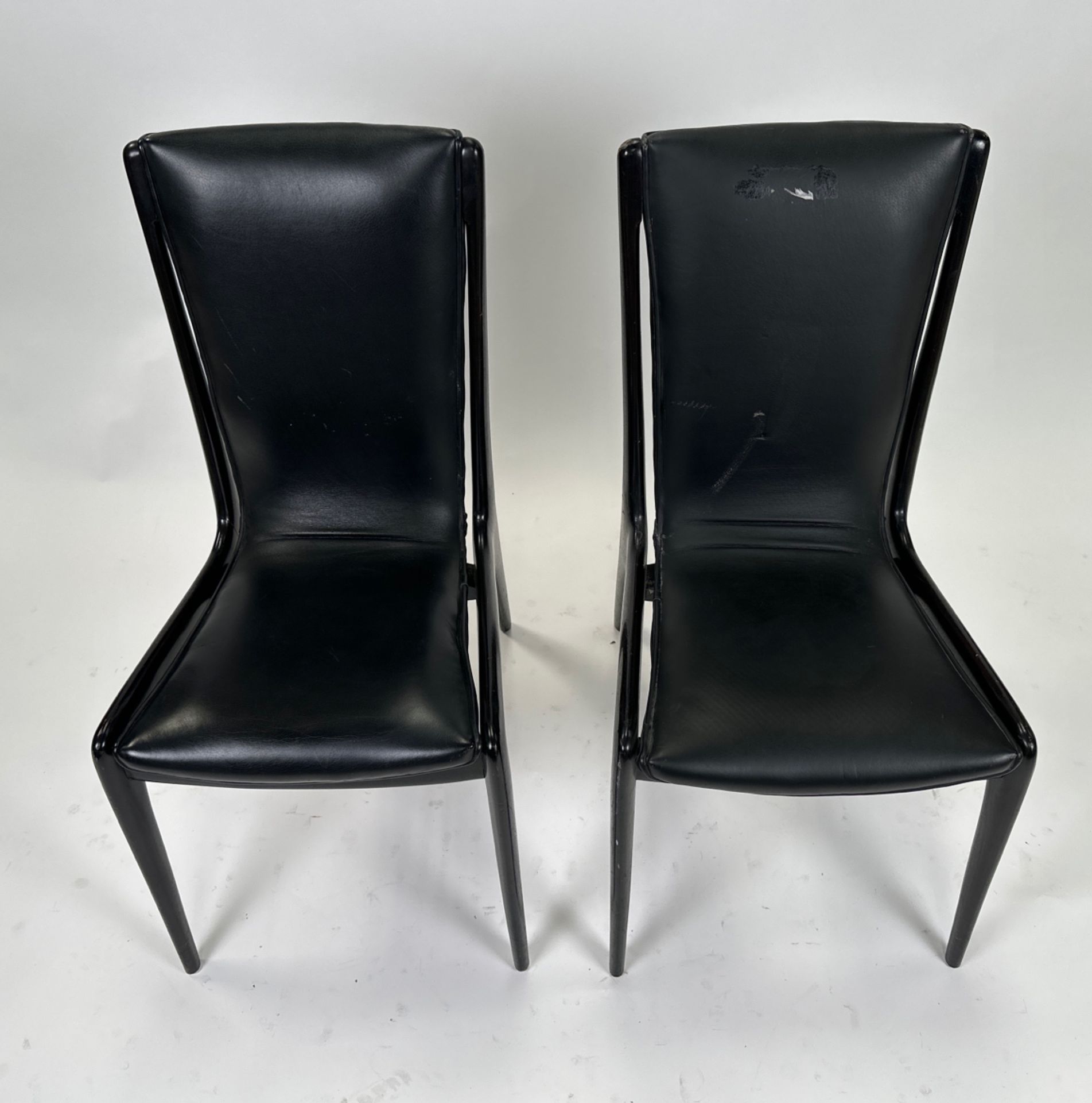 Pair of Post Modern Leather Chair - Bild 2 aus 5