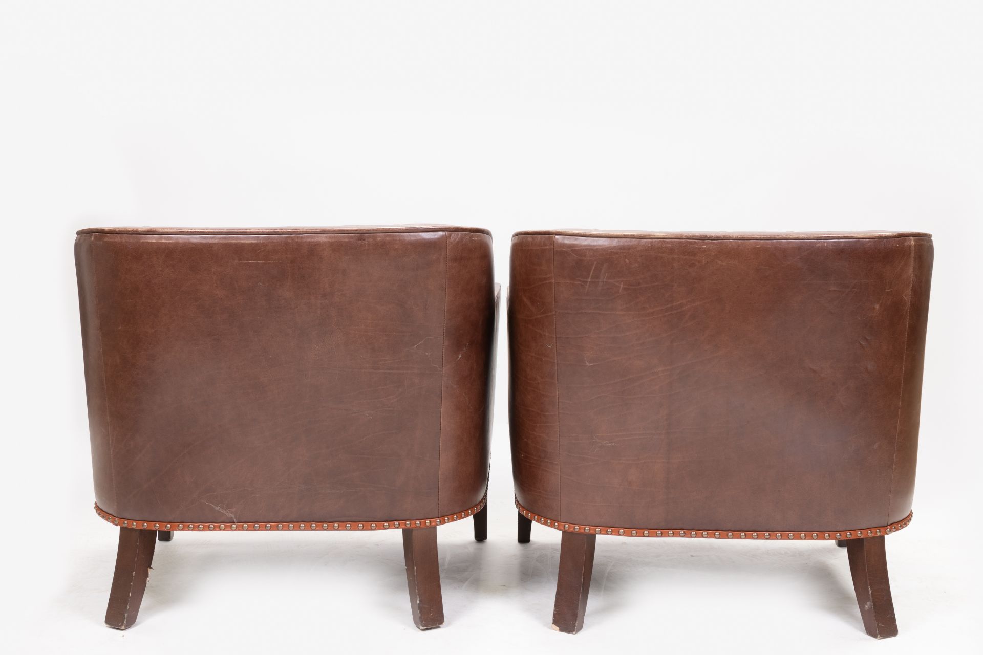 Pair of Buttoned Armchairs - Image 4 of 4