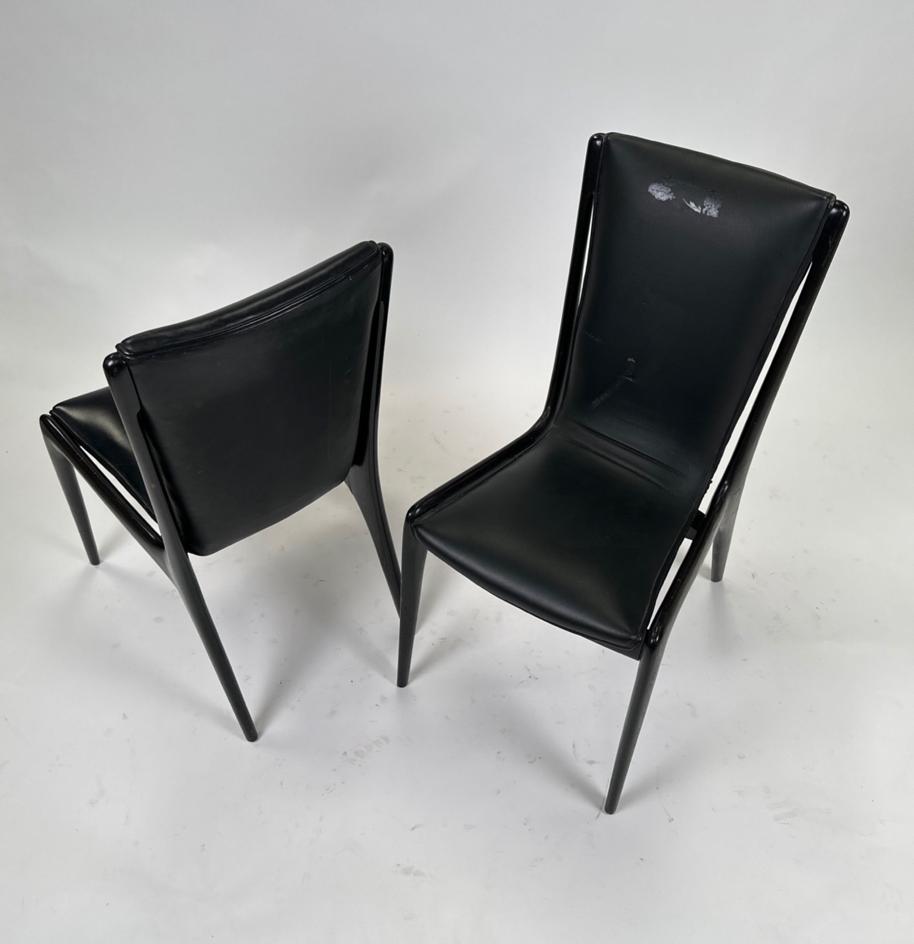 Pair of Post Modern Leather Chair - Bild 5 aus 5