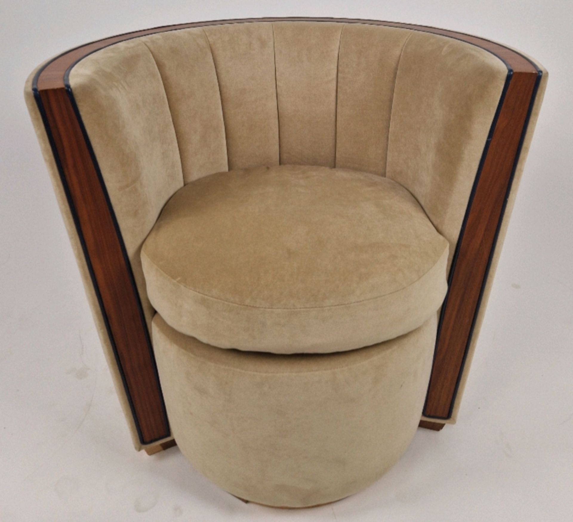 Bespoke Deco Tub Chair Made for Claridge's by David Linley