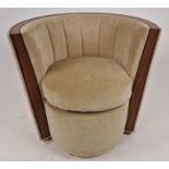 Bespoke Deco Tub Chair Made for Claridge's by David Linley