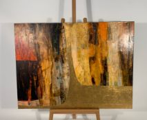 Large Abstract Artwork on Canvas