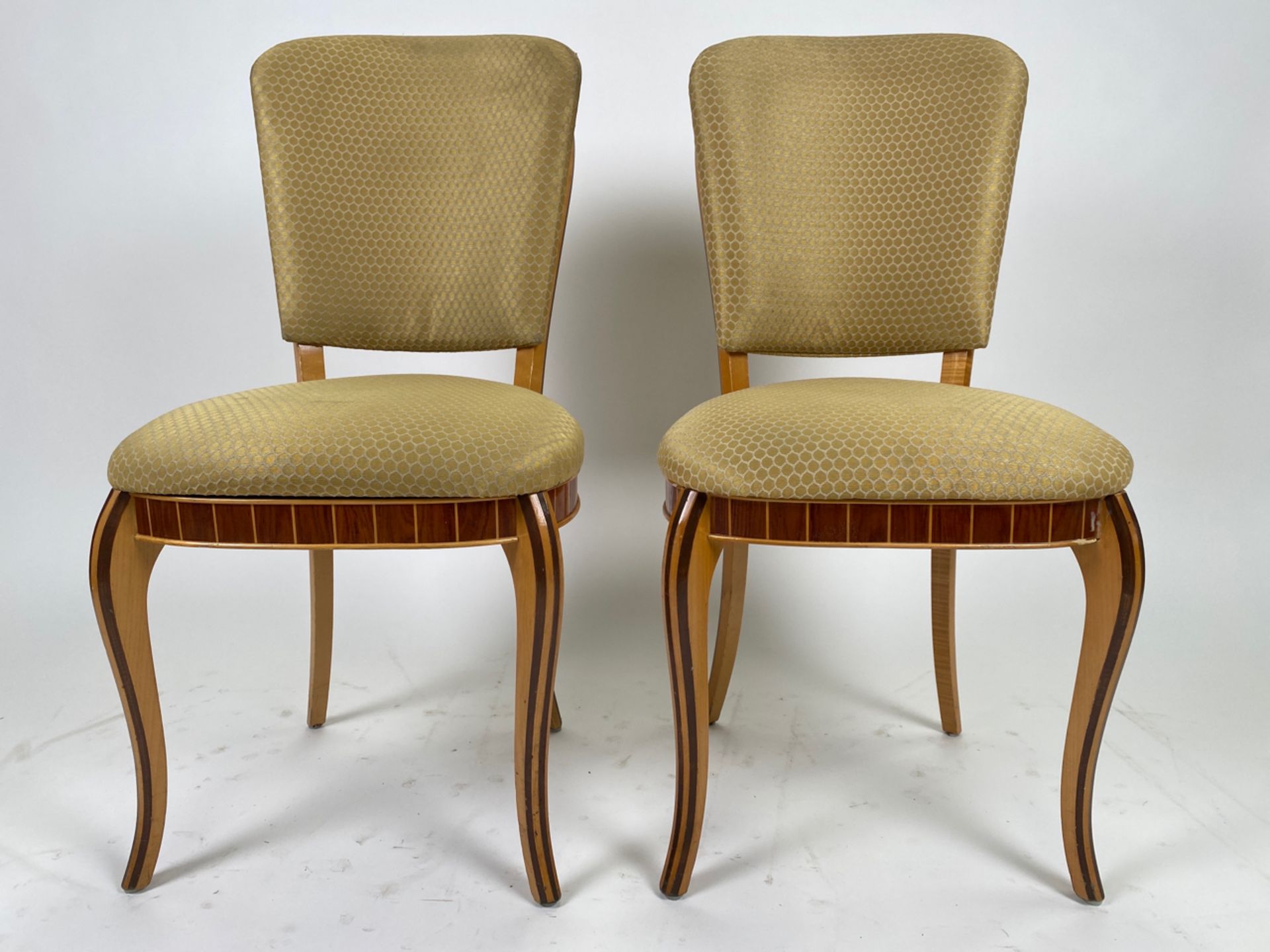 Pair of Espelette Honeycomb Dining Chairs