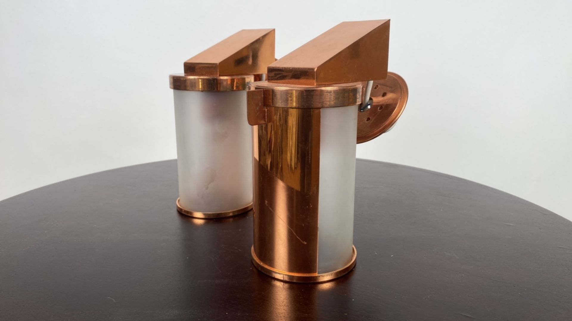 Set of 4 Copper Wall Lights - Image 2 of 3