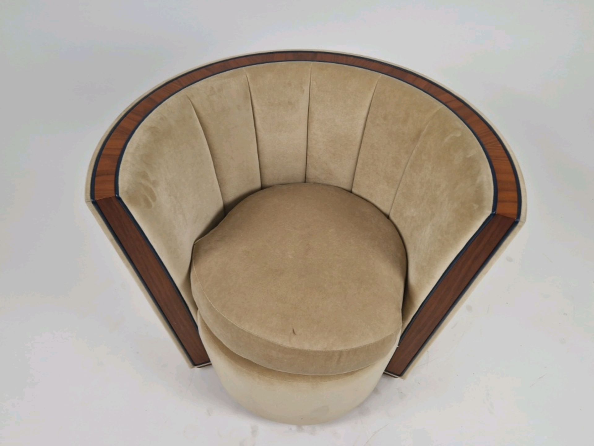 Bespoke David Linley Tub Chair Made for Claridge's Suites - Image 2 of 7