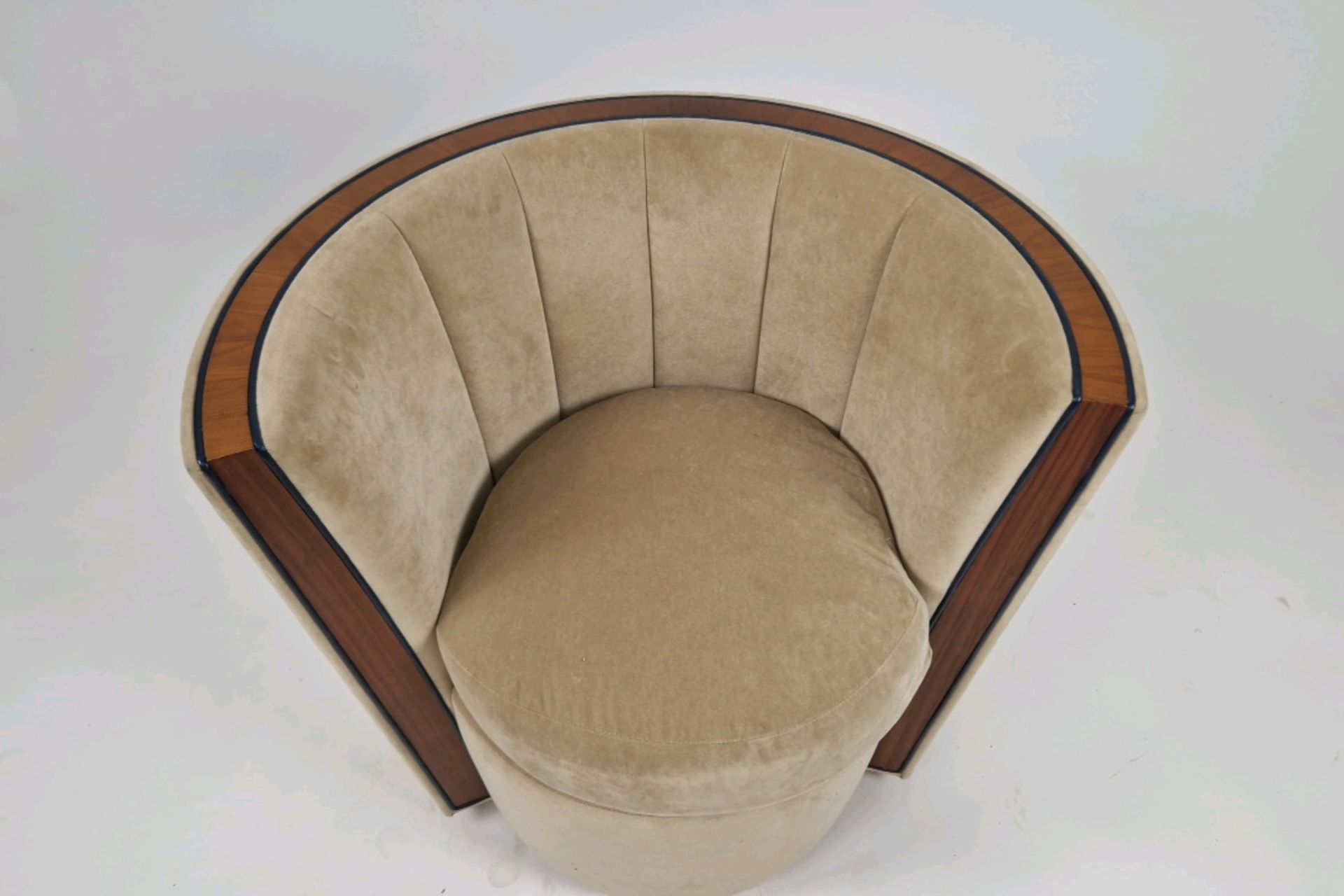 Bespoke David Linley Tub Chair Made for Claridge's Suites - Image 4 of 6