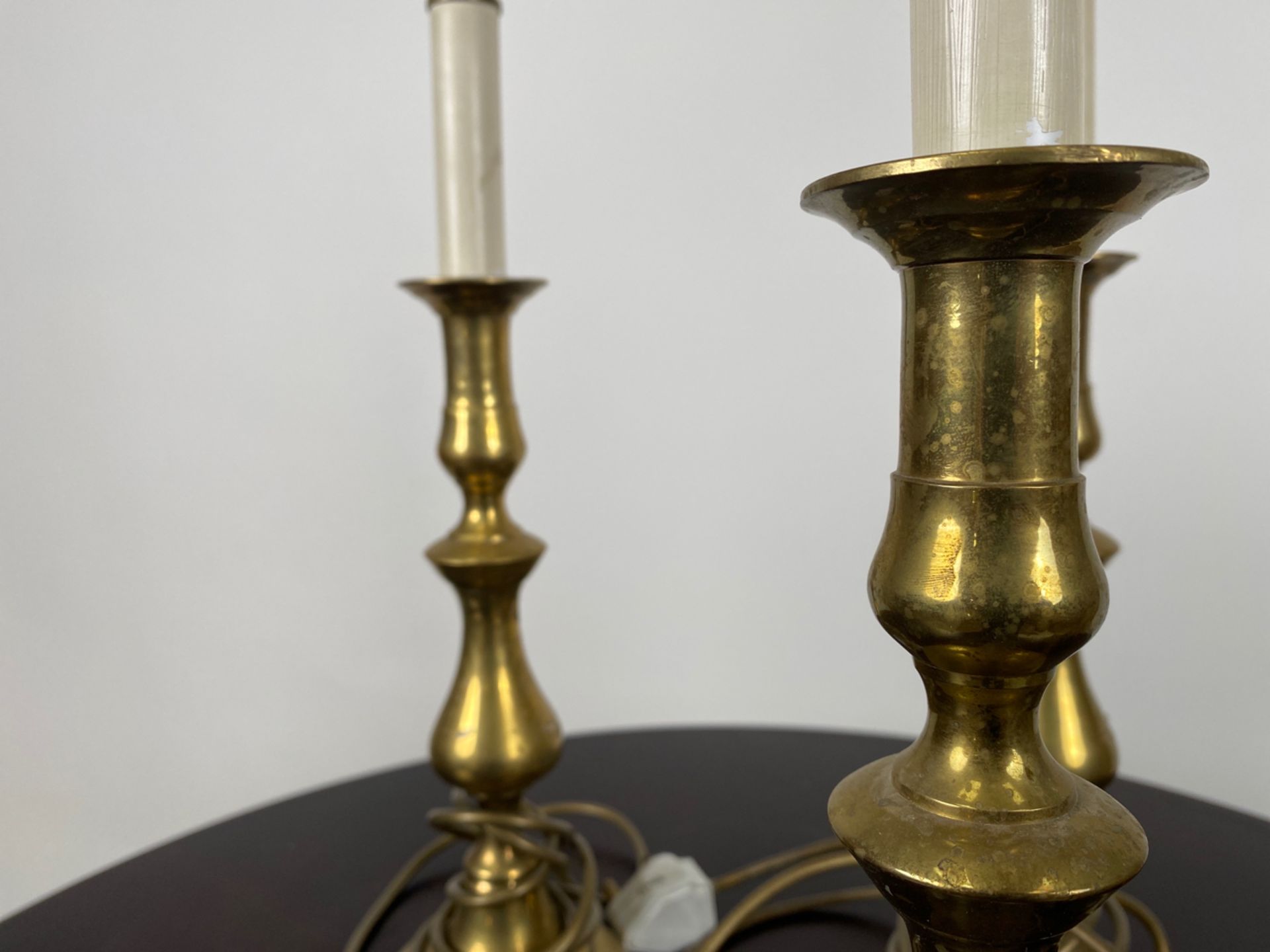 Set of 3 Brass Table Lamps - Image 3 of 3