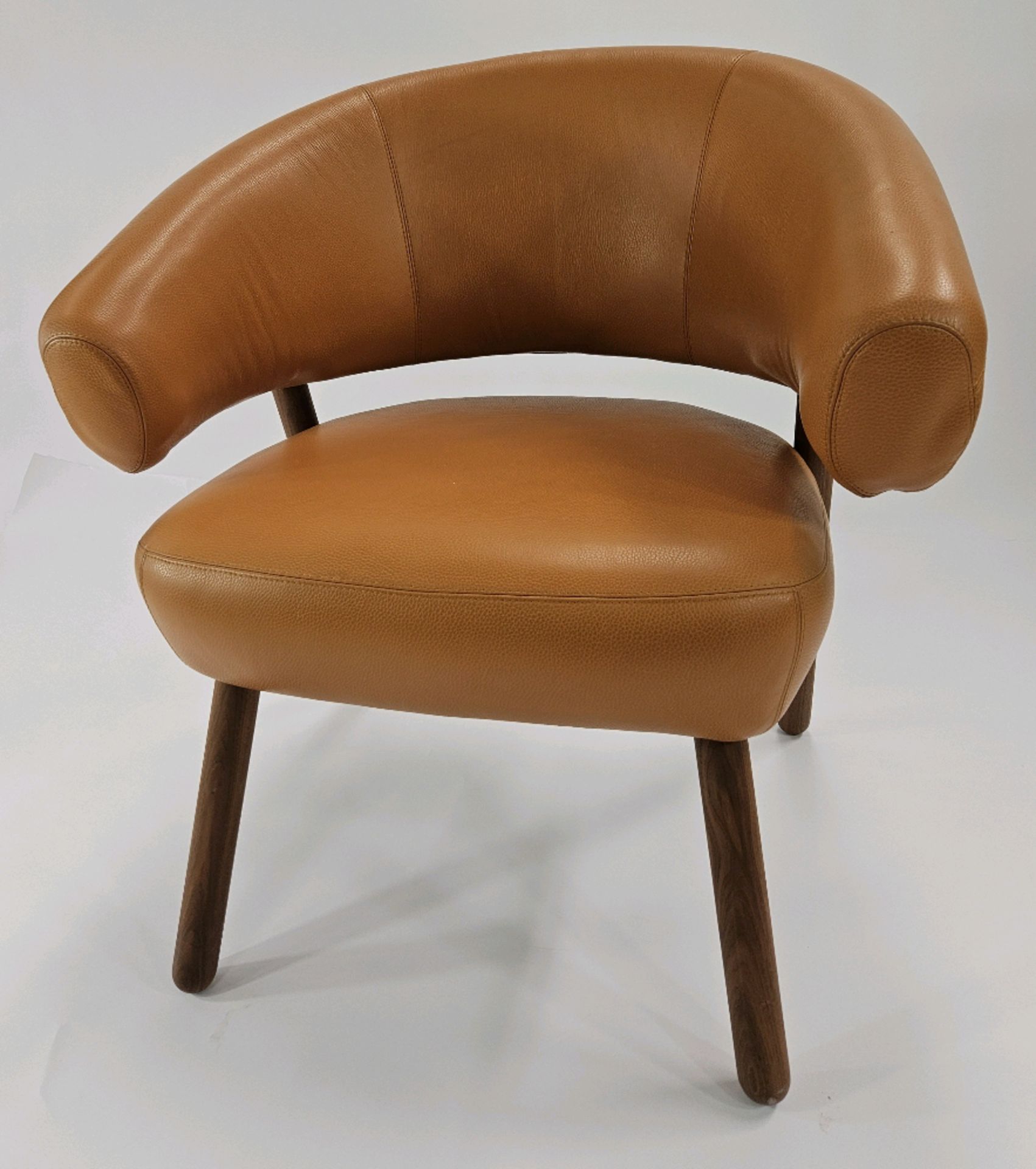 Modern Century Leather Chair - Image 2 of 3