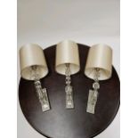 Trio of Porta Romana Wall Lights