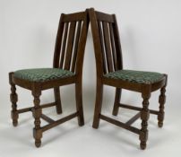 Mayfair Dining Chairs with Green Diamond Padded Seat