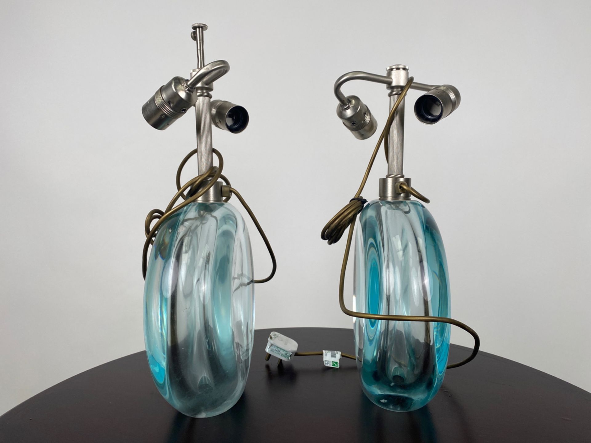 Pair of Donghia Glass Table Lamps - Image 4 of 7