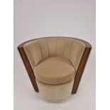 Bespoke David Linley Deco Tub Chair Made for Claridge's Suites