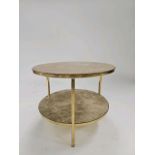 Italian Marble Two Tiered Coffee Table