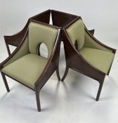 Set of 4 Mid-Century Walnut Dining Chair