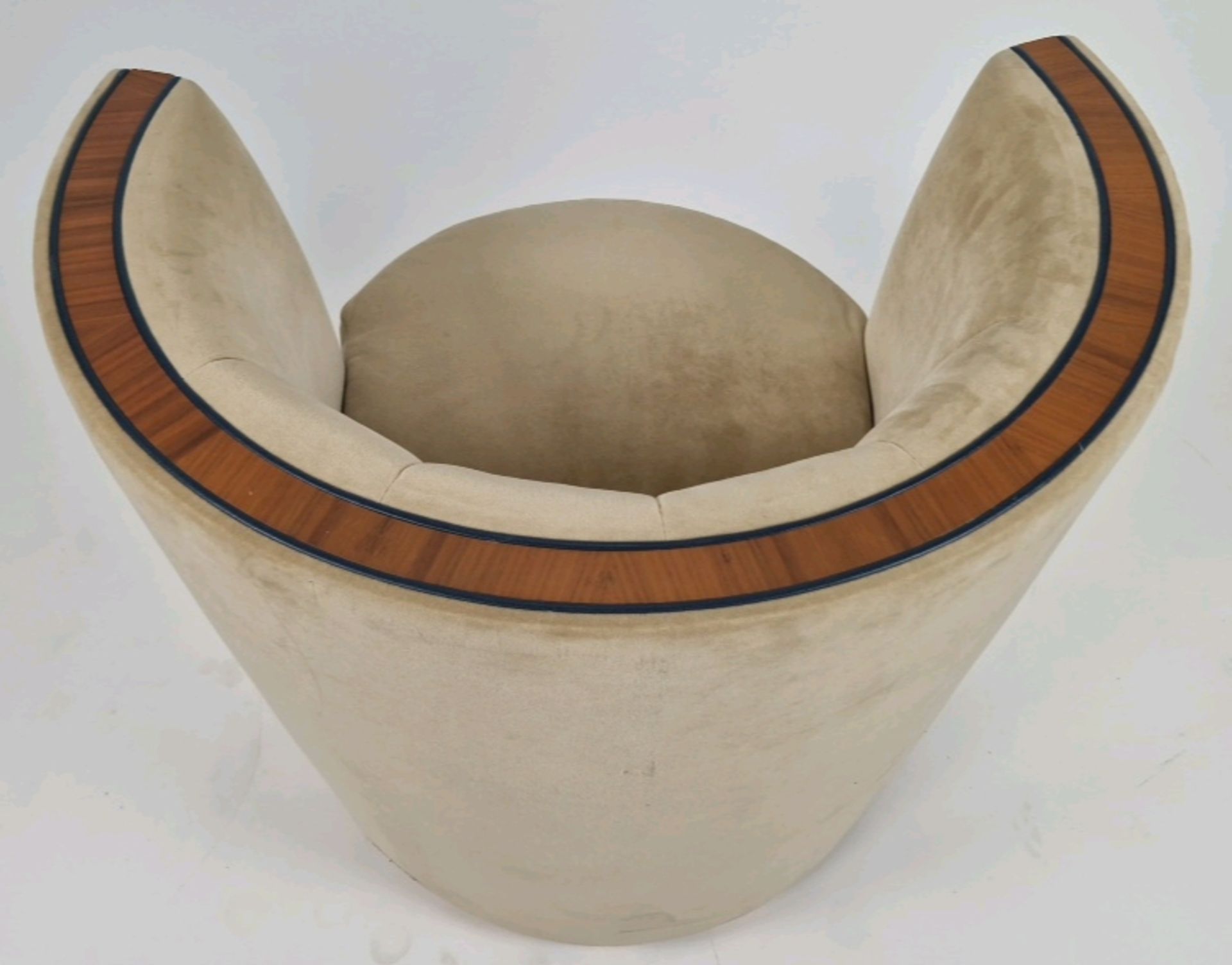 Bespoke Deco Tub Chair Made for Claridge's by David Linley - Bild 7 aus 7